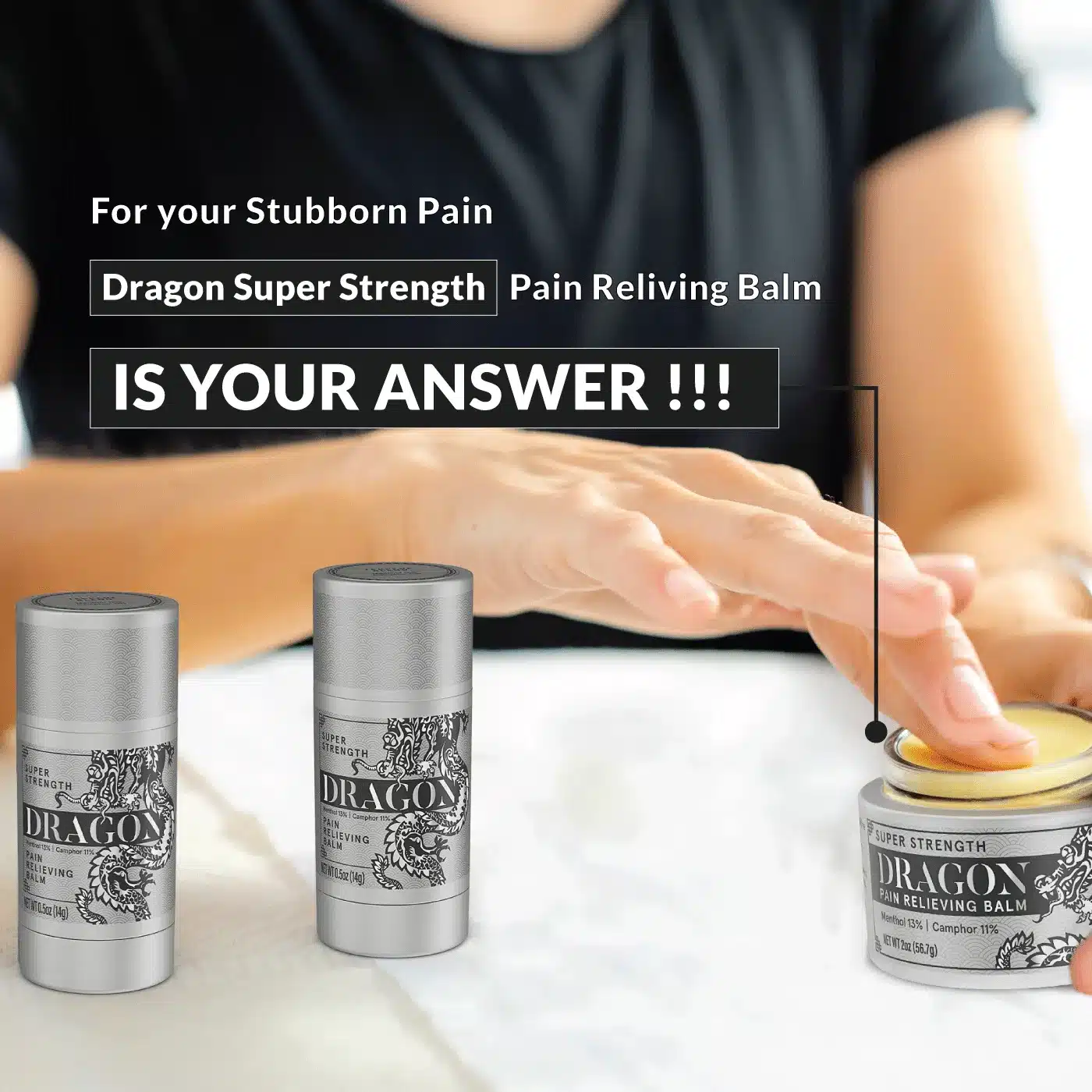 Dragon Pain Relieving Balm - Super Strength Roll-Up 3.4oz - Pack of 3 - Image 11