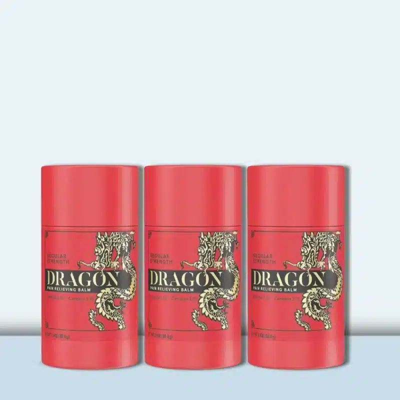 Dragon Pain Relieving Balm - Regular Strength Roll-Up 3.4oz - Pack of 3
