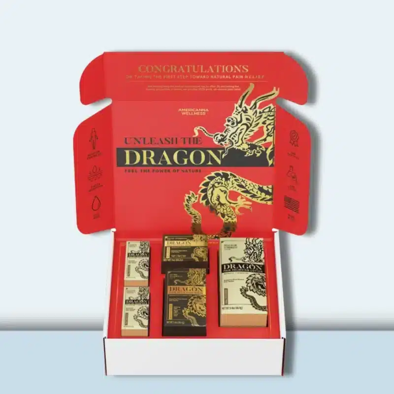 Dragon Pain Relieving Box Set Black & Gold