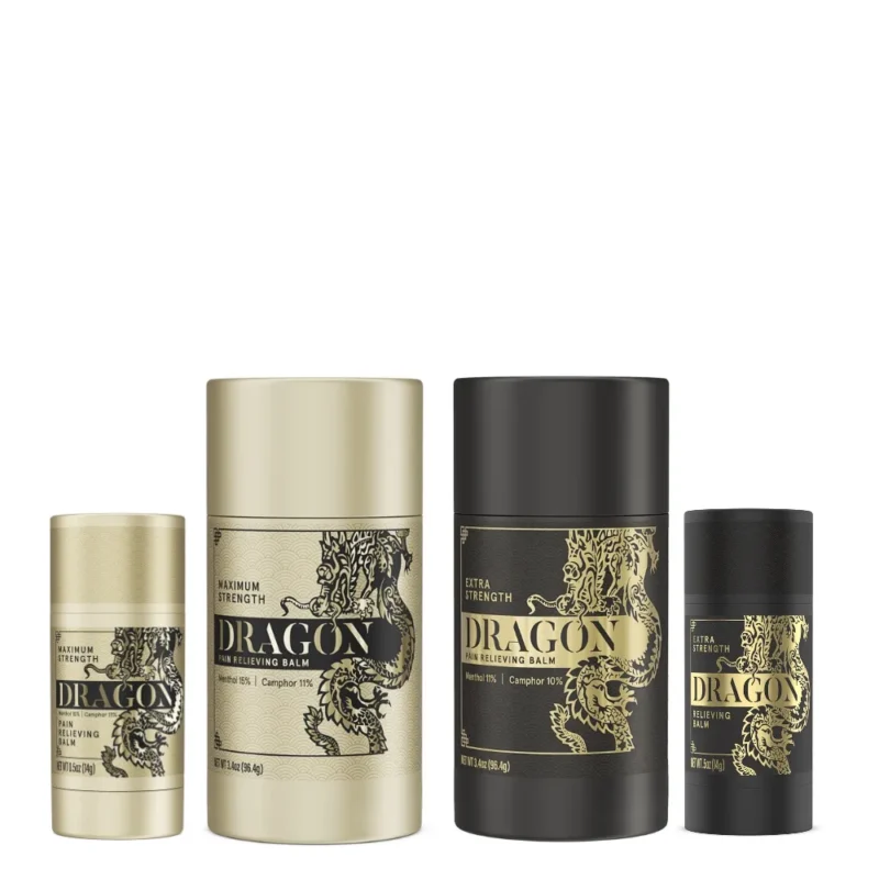 Dragon Pain Relieving Black & Gold Bundle - Roll Up & Travel Size