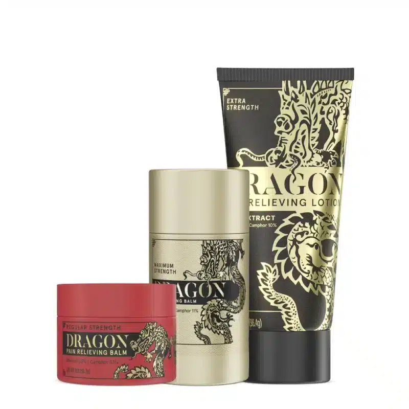 Dragon Pain Relieving Mixed Bundle - Jar, Roll Up & Lotion